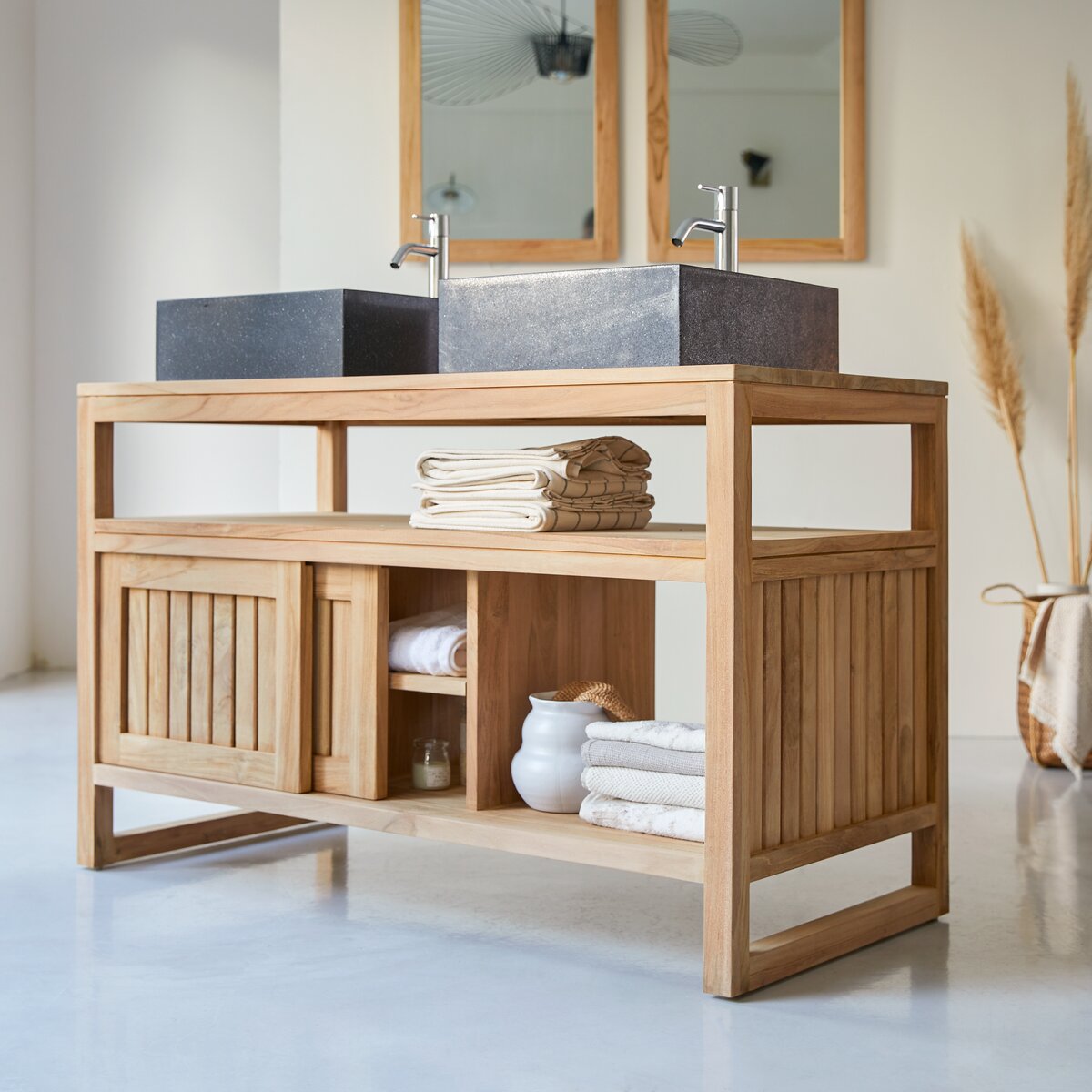 Colonial - Mobile da bagno in teak massello 120 cm Colonial - Mobile da bagno in teak massello 120 cm
