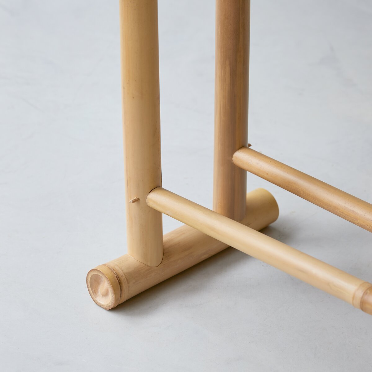 Toallero de bambú con 4 barras, para baño, salón 