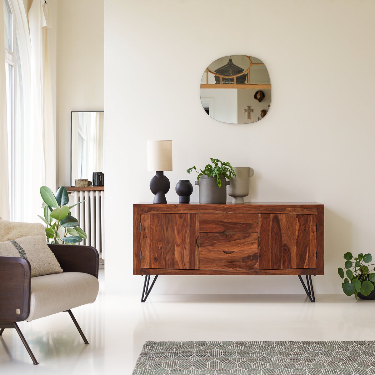 Bonnie - Buffet in palissandro massello 150 cm Bonnie - Buffet in palissandro massello 150 cm