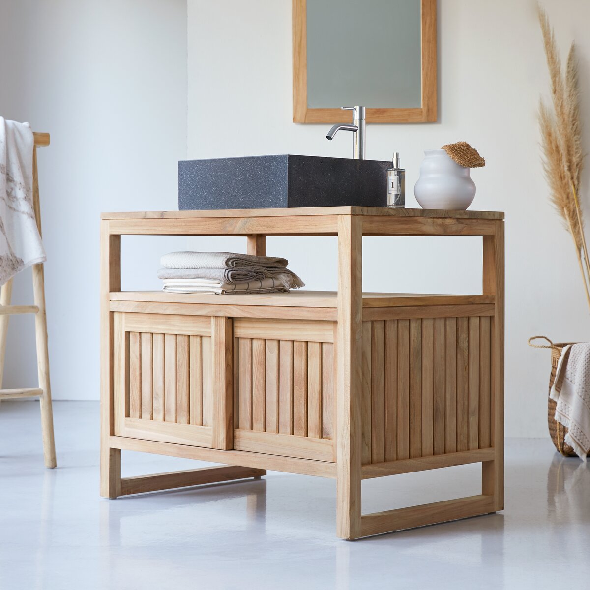 Colonial - Mobile da bagno in teak massello 90 cm Colonial - Mobile da bagno in teak massello 90 cm