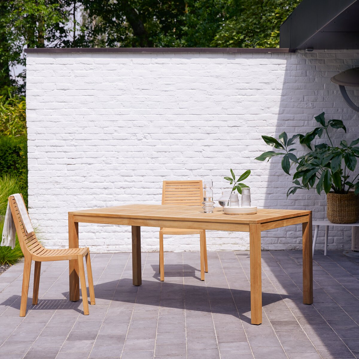 Tavolo in teak 180 x 80 cm - Arredo per l'esterno - Tikamoon