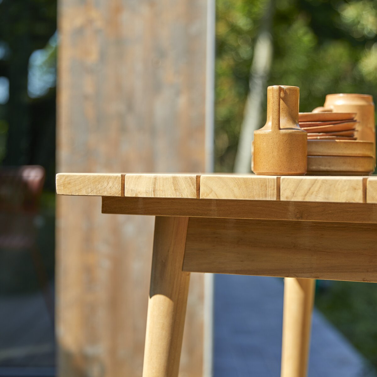 Table en teck et 180 x 80 cm - Mobilier pour l'extérieur - Tikamoon