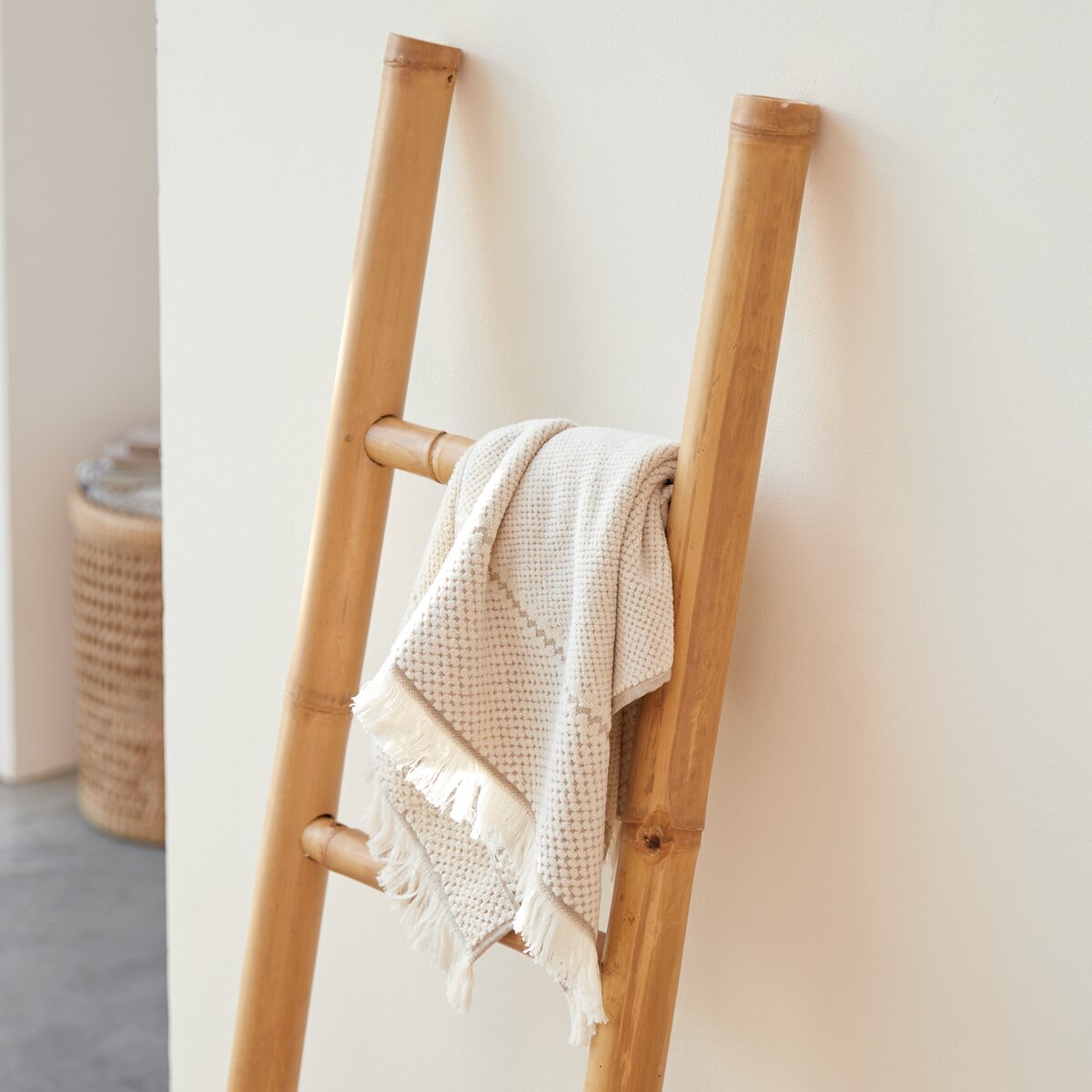 Wenko porta asciugamani in bambù, porta asciugamani da 40 cm