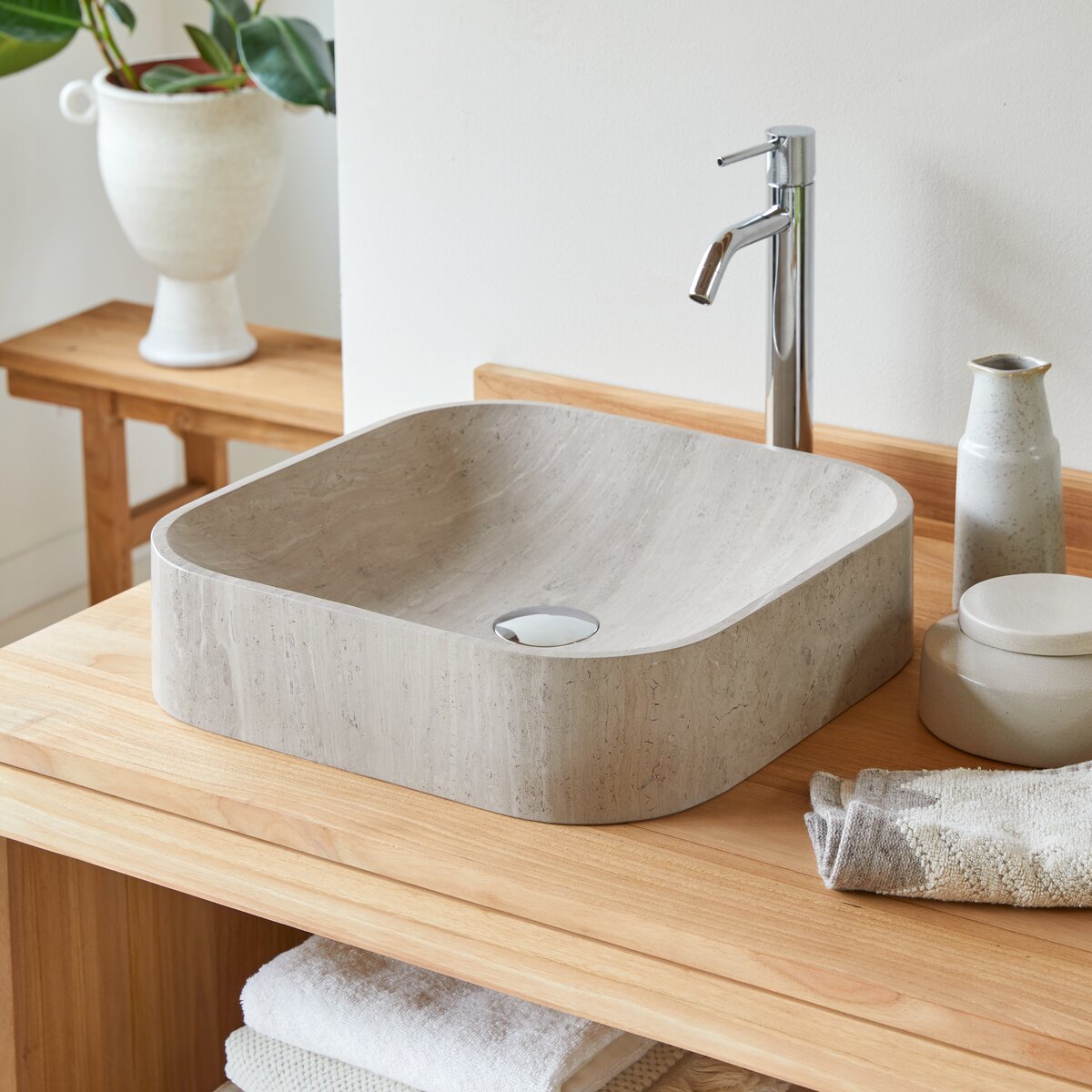 Perseus - Waschbecken aus Marmor grey Perseus - Waschbecken aus Marmor grey