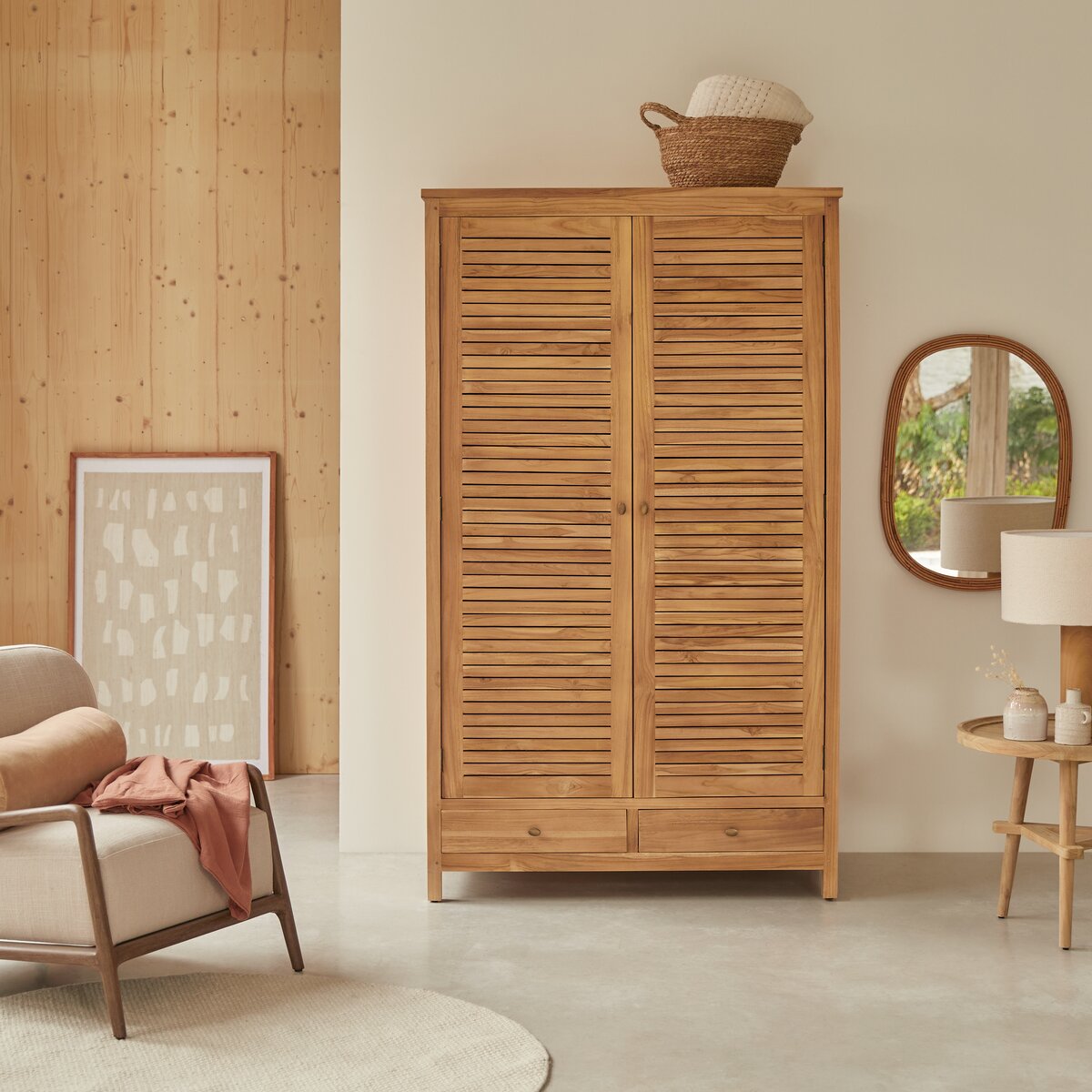 Suzette - Armoire en teck massif Suzette - Armoire en teck massif