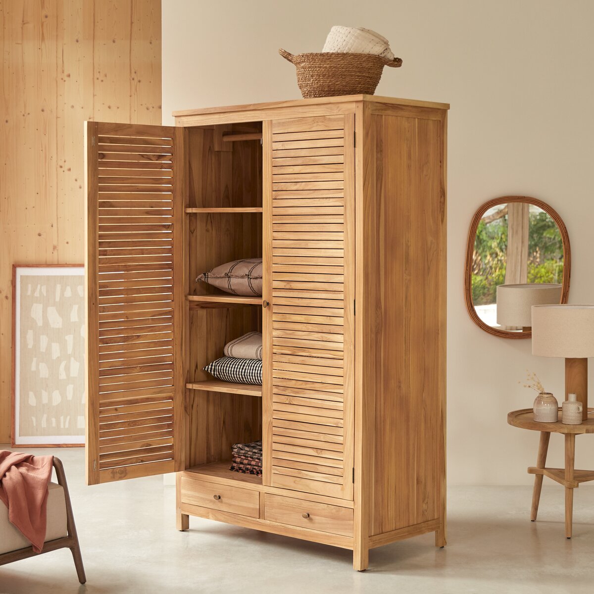 Suzette - Armadio in teak massello Suzette - Armadio in teak massello