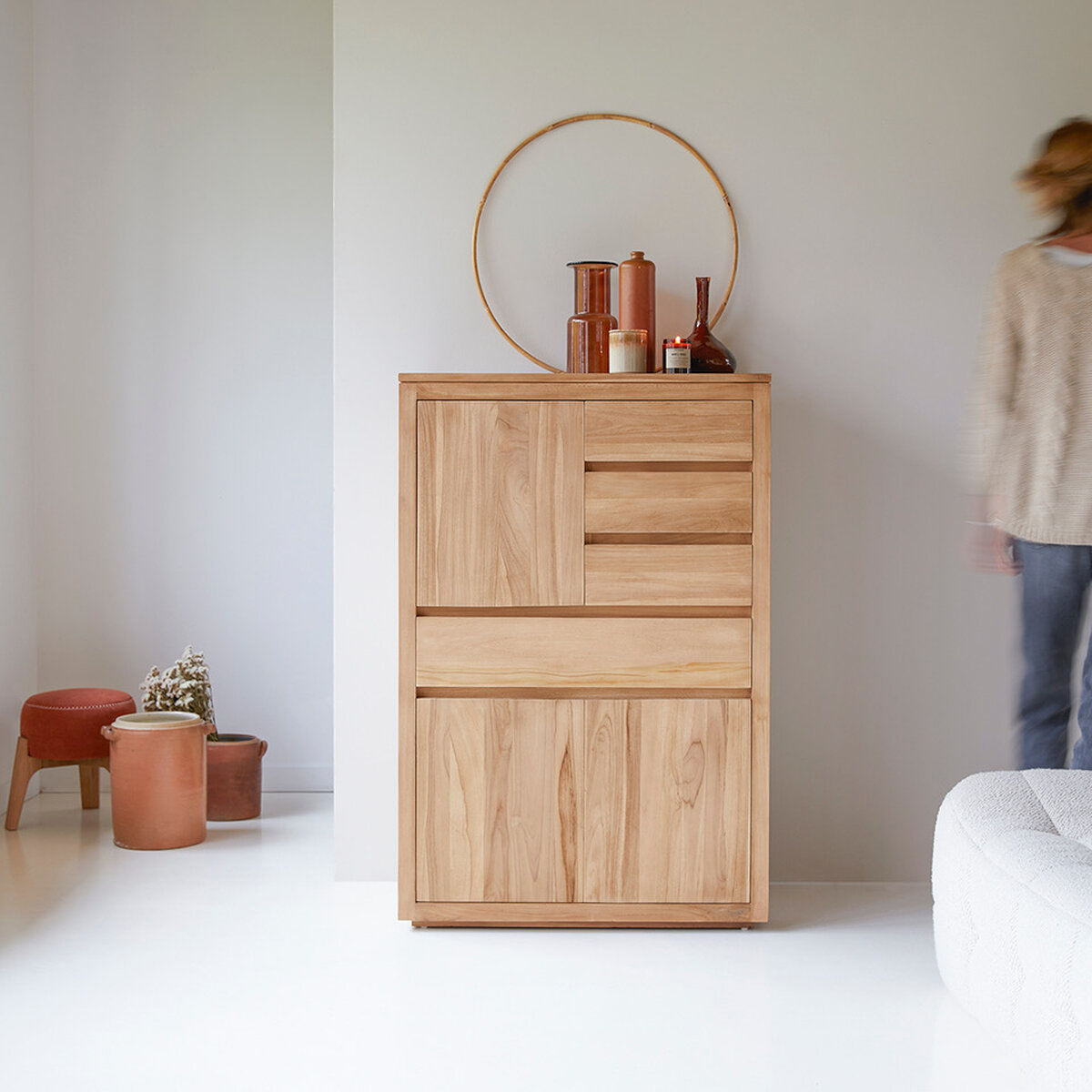 Porta salviette in teak 170 cm - Accessori bagno - Tikamoon