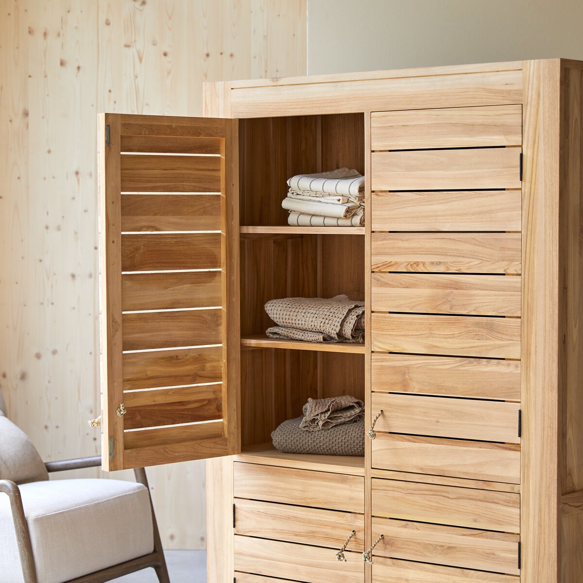Minimalys - Armadio in teak massiccio Minimalys - Armadio in teak massiccio