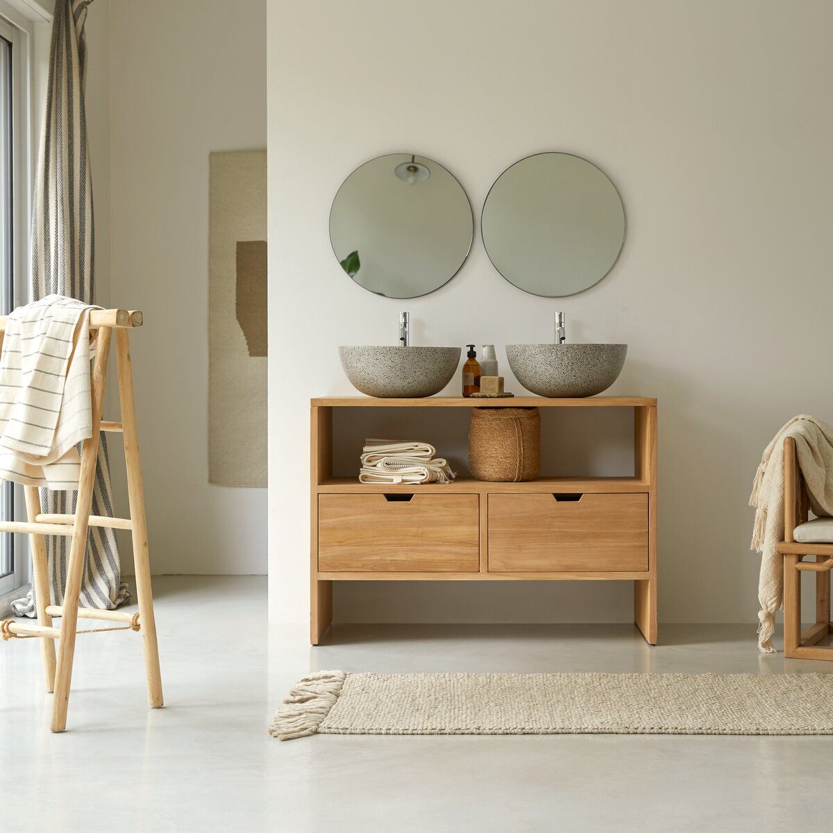 Kwarto - Solid teak vanity unit 110 cm Kwarto - Solid teak vanity unit 110 cm