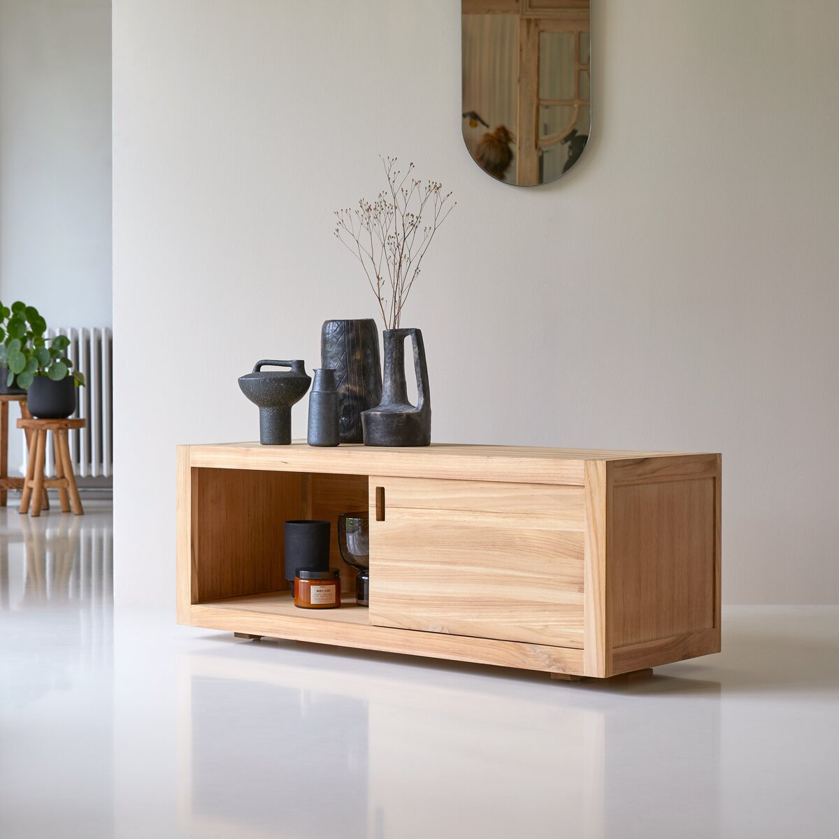 Adam - Mobile TV in teak 120 cm Adam - Mobile TV in teak 120 cm