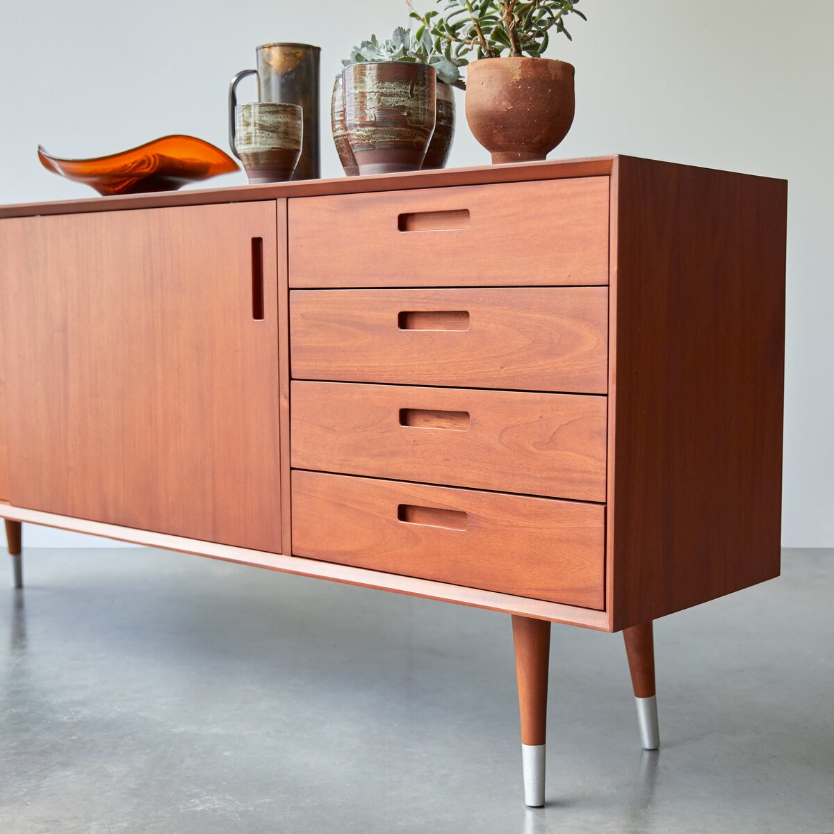 Magda 50's - Buffet aus massivem Mahagoniholz 200 cm Magda 50's - Buffet aus massivem Mahagoniholz 200 cm