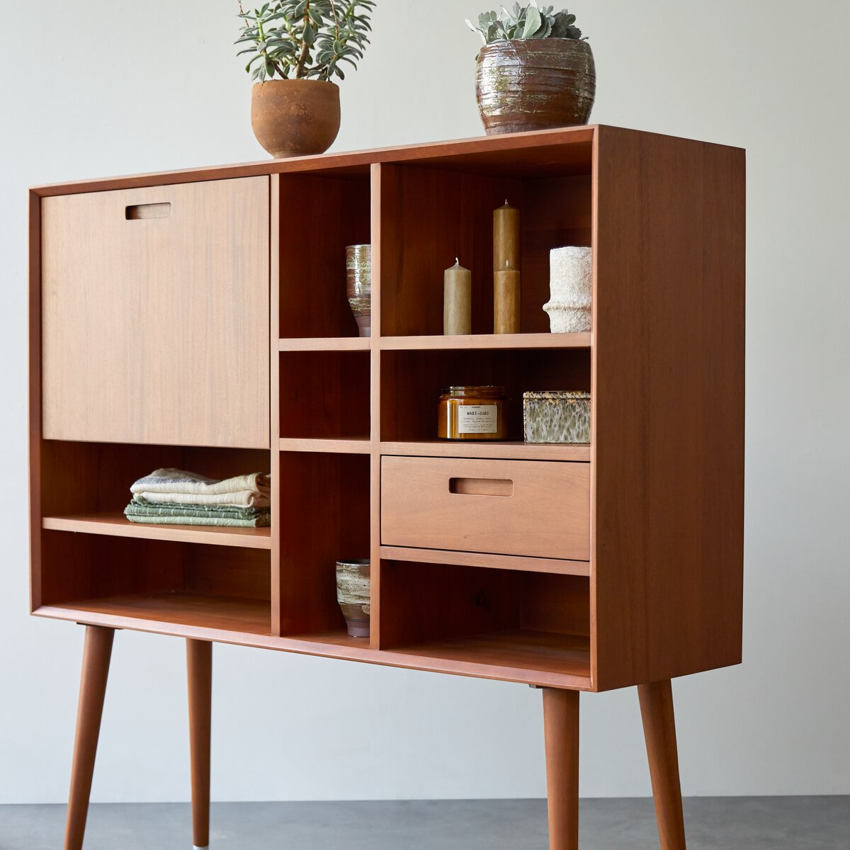 Magda 50's - Buffet in mogano massello 130 cm Magda 50's - Buffet in mogano massello 130 cm
