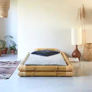 Balyss - Cama futón en bambú 90x190 cm