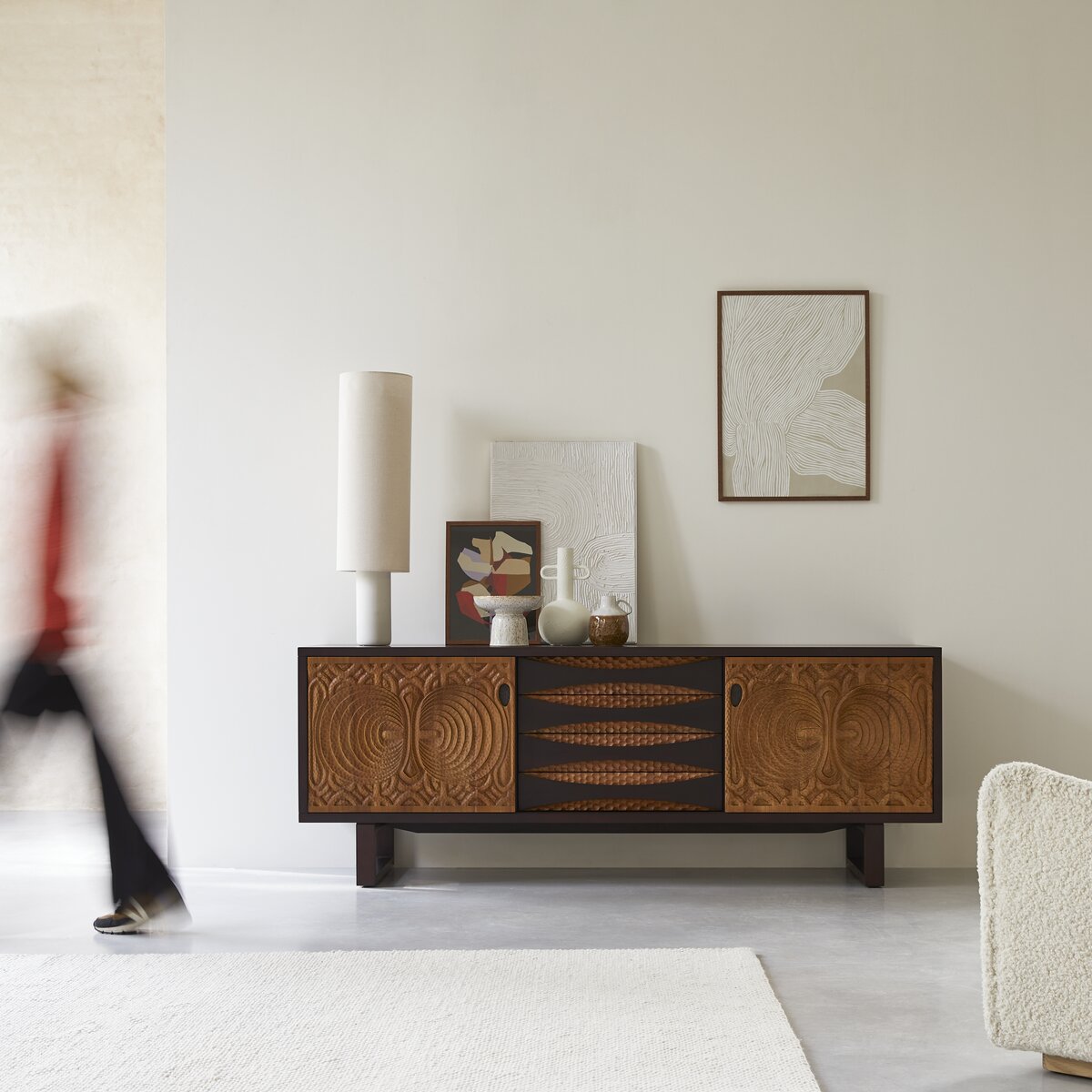Frida - Buffet aus massivem Mahagoniholz 205 cm Frida - Buffet aus massivem Mahagoniholz 205 cm