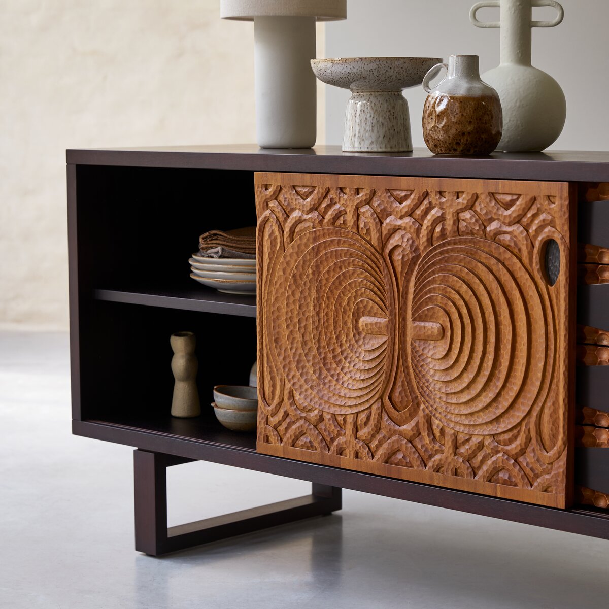 Frida - Buffet aus massivem Mahagoniholz 205 cm Frida - Buffet aus massivem Mahagoniholz 205 cm