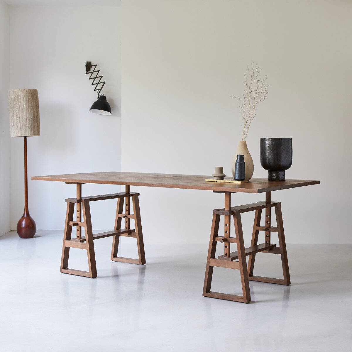 Table tréteaux vieux bois - Matière à réfection