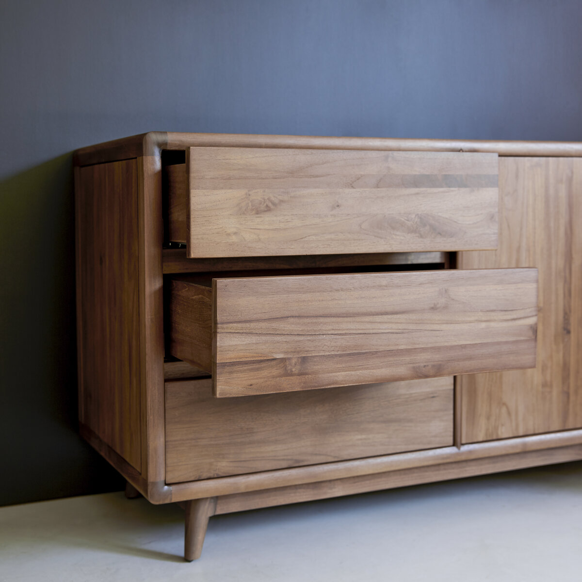 Vintage - Buffet in teak massello 165 cm Vintage - Buffet in teak massello 165 cm