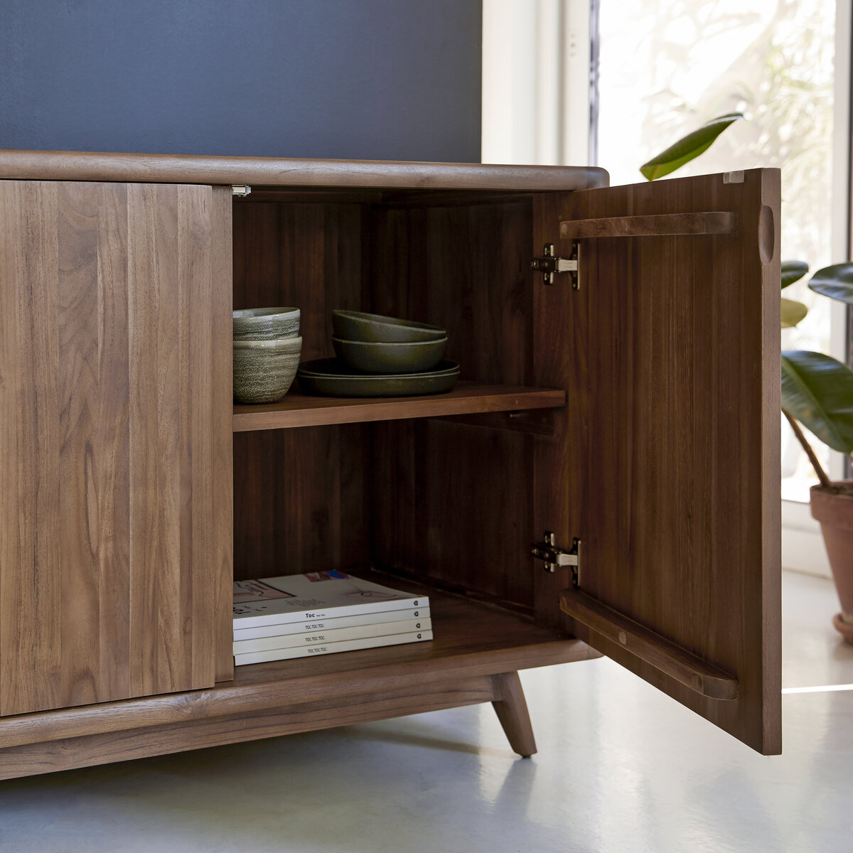 Vintage - Buffet in teak massello 165 cm Vintage - Buffet in teak massello 165 cm
