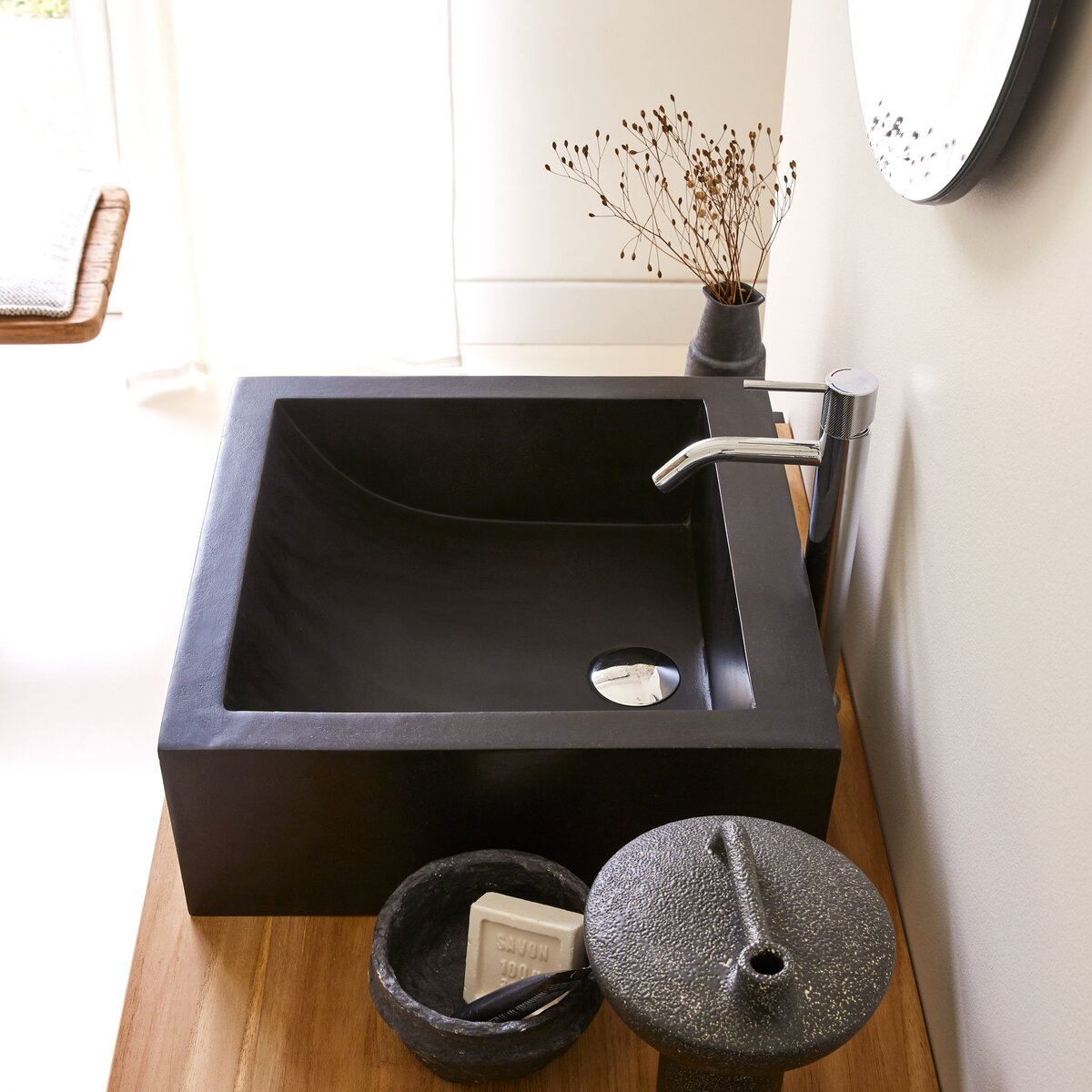 Pegase - Waschbecken aus Terrazzo black Pegase - Waschbecken aus Terrazzo black