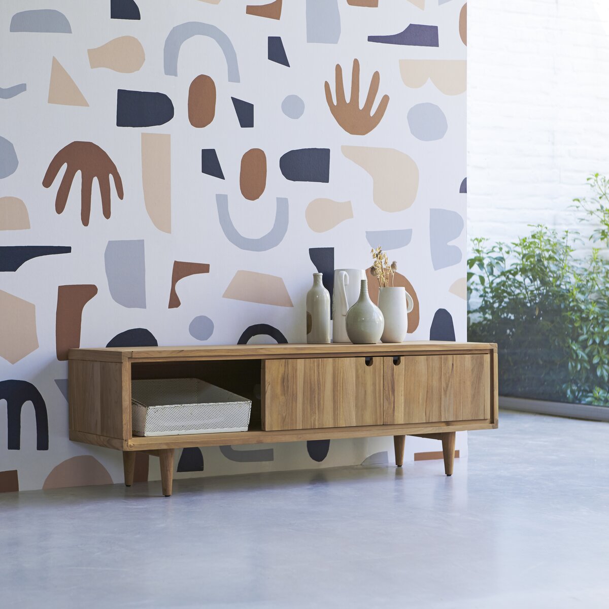 Jonàk - TV Schrank aus massivem Teakholz 140 cm Jonàk - TV Schrank aus massivem Teakholz 140 cm