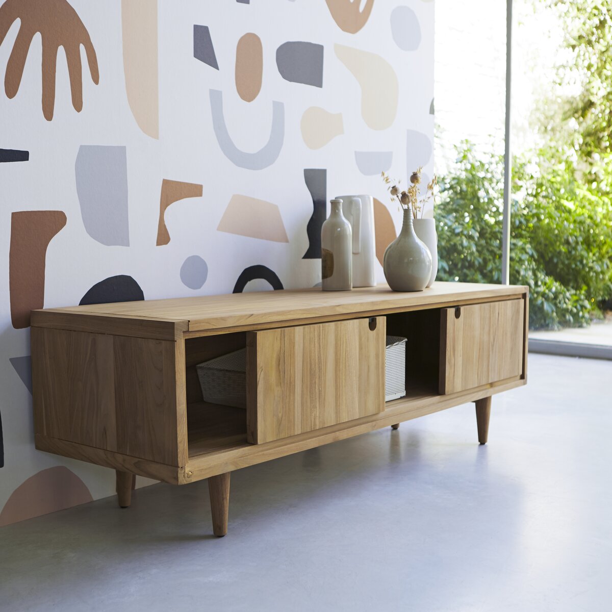 Jonàk - Meuble TV en teck massif 140 cm Jonàk - Meuble TV en teck massif 140 cm