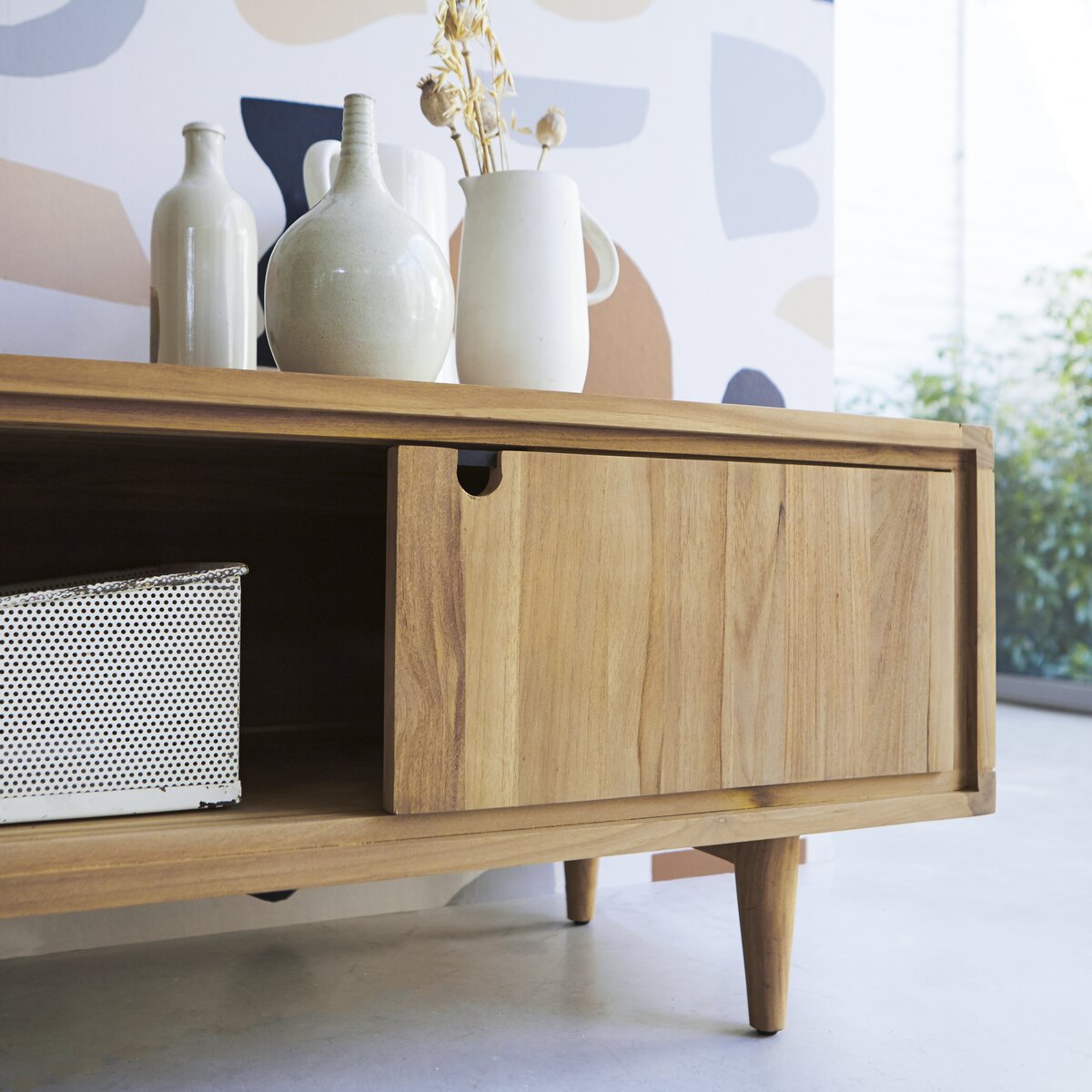 Jonàk - Mobile TV in teak massello 140 cm Jonàk - Mobile TV in teak massello 140 cm