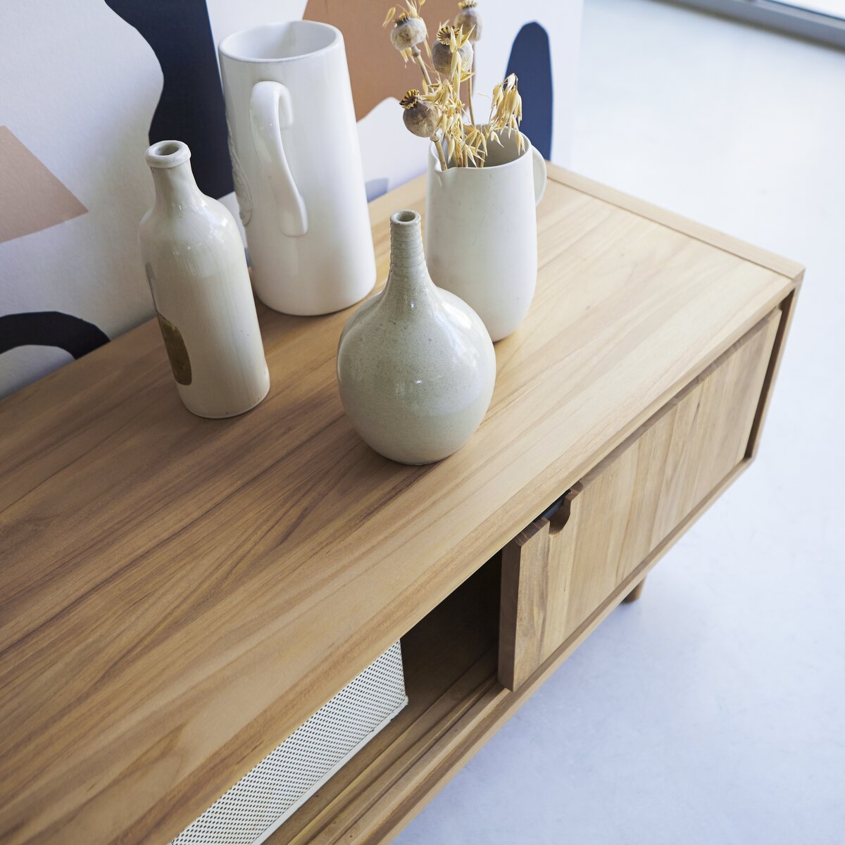 Jonàk - Mobile TV in teak massello 140 cm Jonàk - Mobile TV in teak massello 140 cm