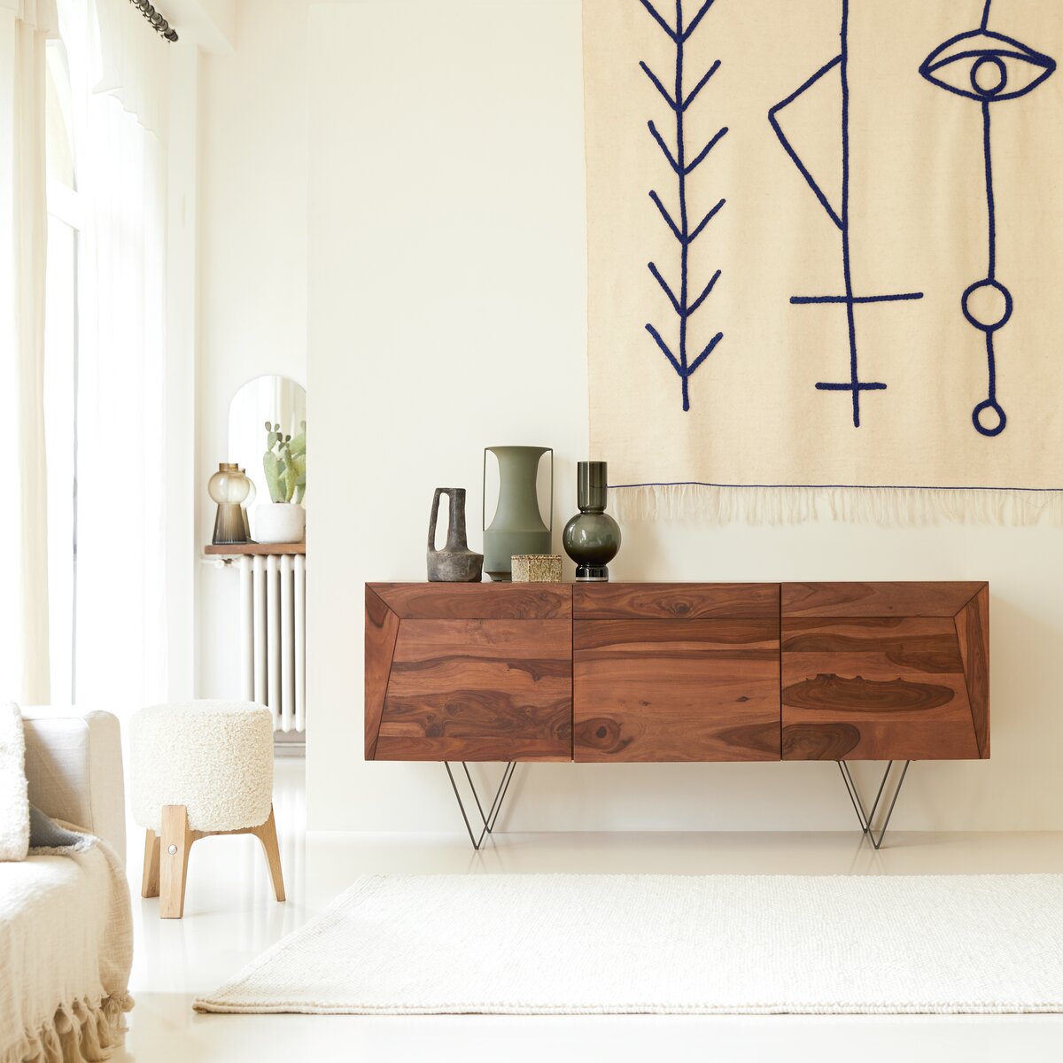 Metric - Buffet en palissandre massif 175 cm Metric - Buffet en palissandre massif 175 cm