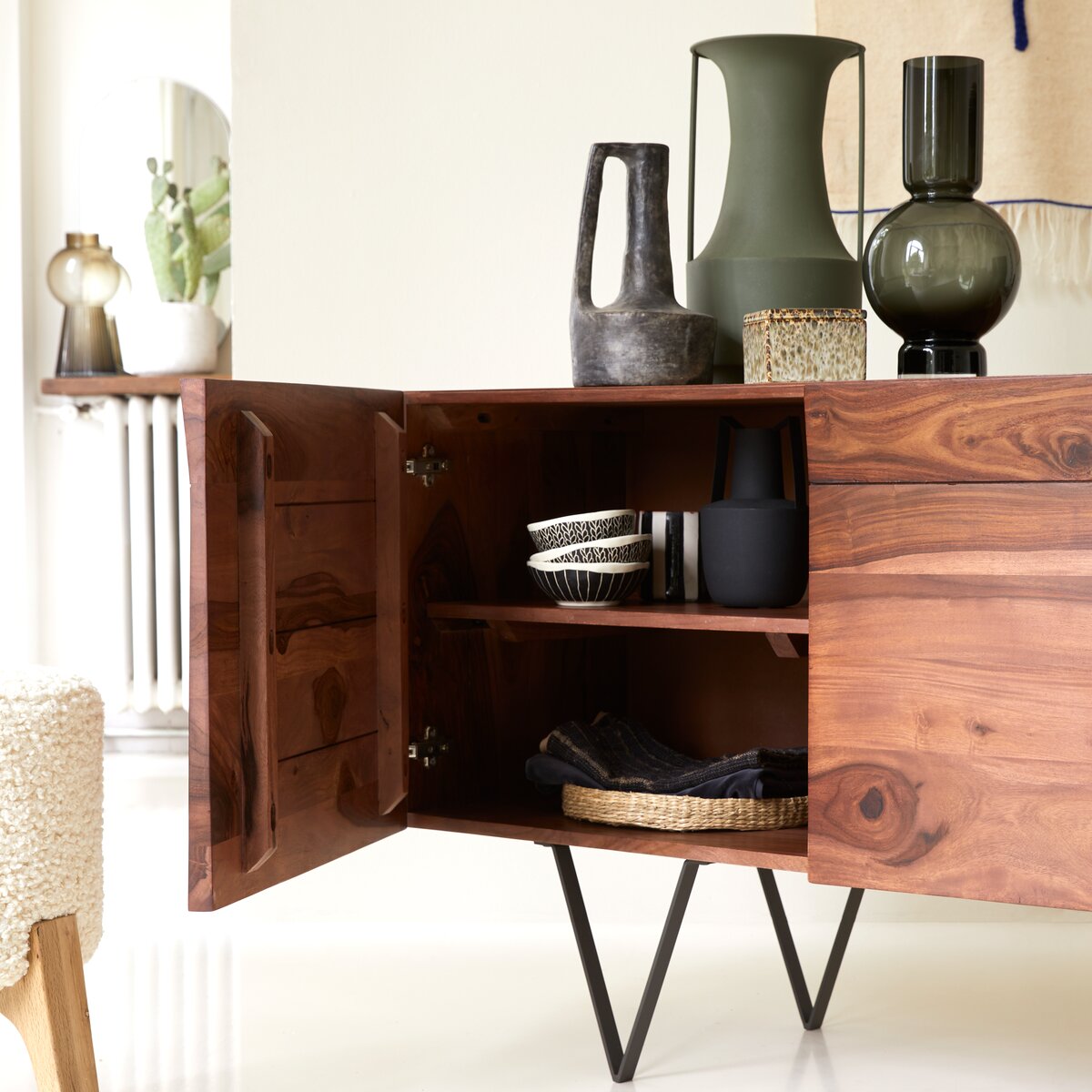 Metric - Buffet en palissandre massif 175 cm Metric - Buffet en palissandre massif 175 cm