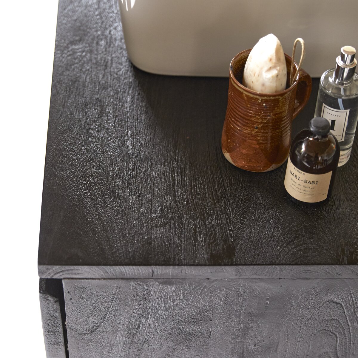 Liv - Mobile da bagno in mango massello 100 cm Liv - Mobile da bagno in mango massello 100 cm