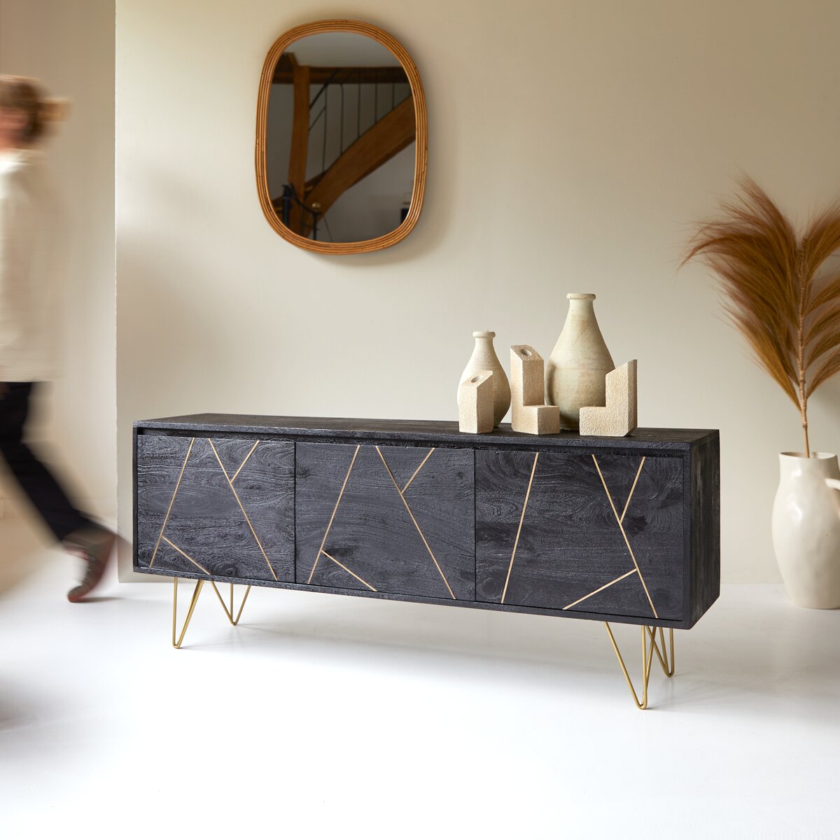Liv - Mobile TV in mango massello 150 cm Liv - Mobile TV in mango massello 150 cm