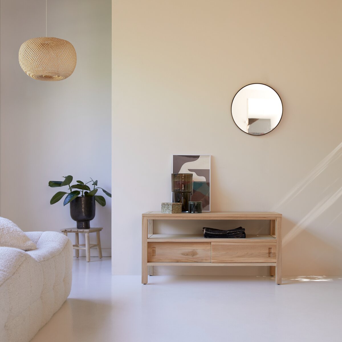Anton - Mobile TV in teak massello 100 cm Anton - Mobile TV in teak massello 100 cm