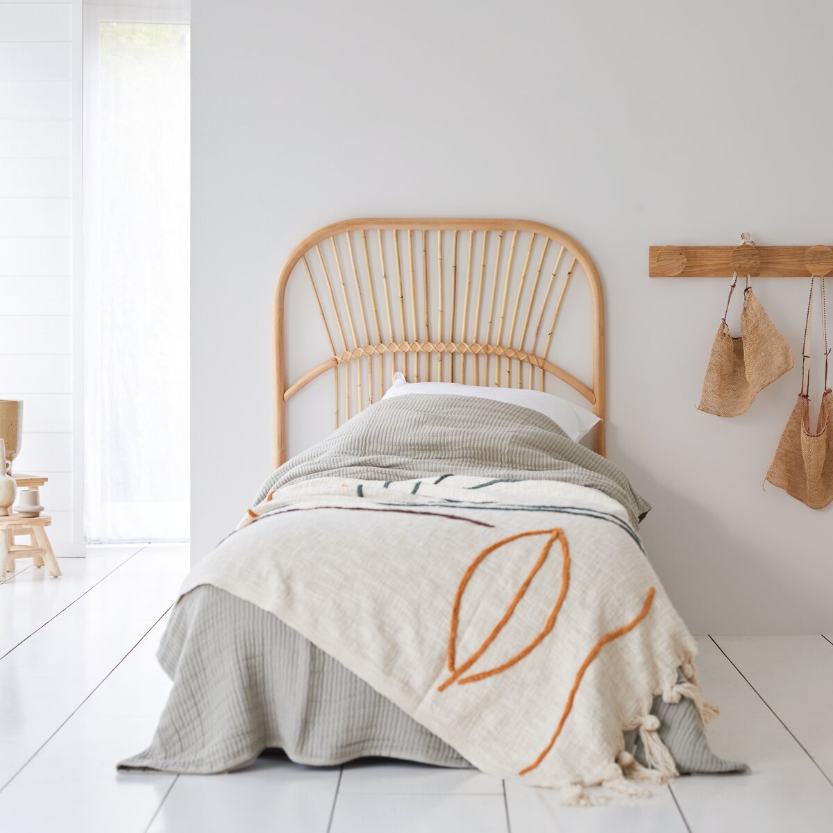 Colette - Testata letto in rattan 90 cm