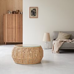 Consolle River naturale - arredo di design italiano in teak massiccio