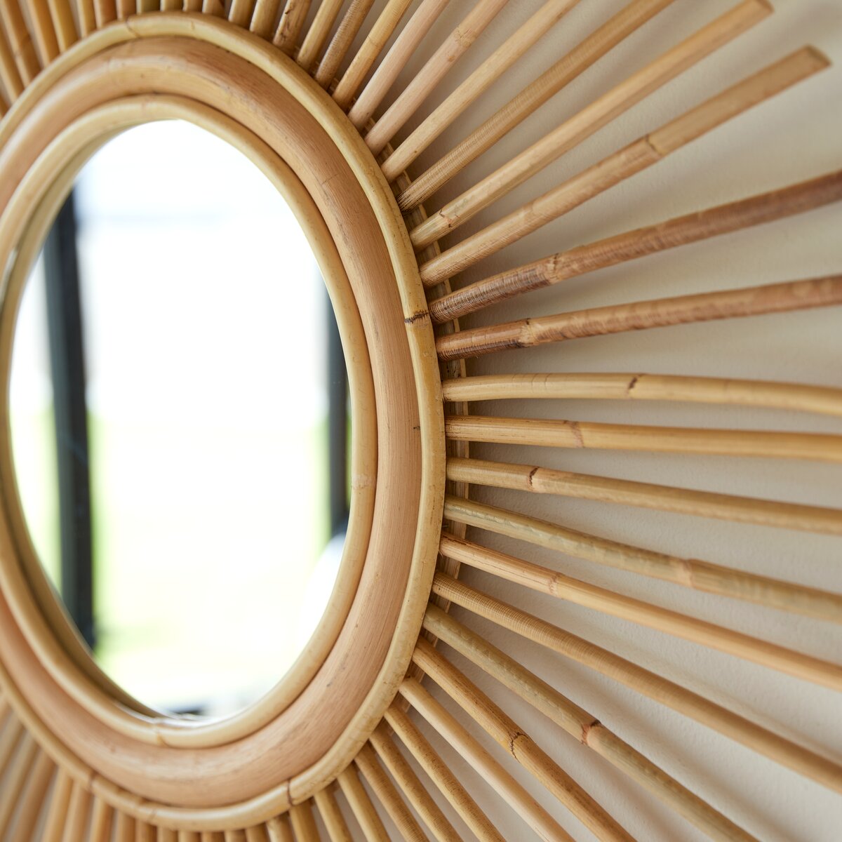 Isidore - Specchio in rattan naturale 80 cm Isidore - Specchio in rattan naturale 80 cm