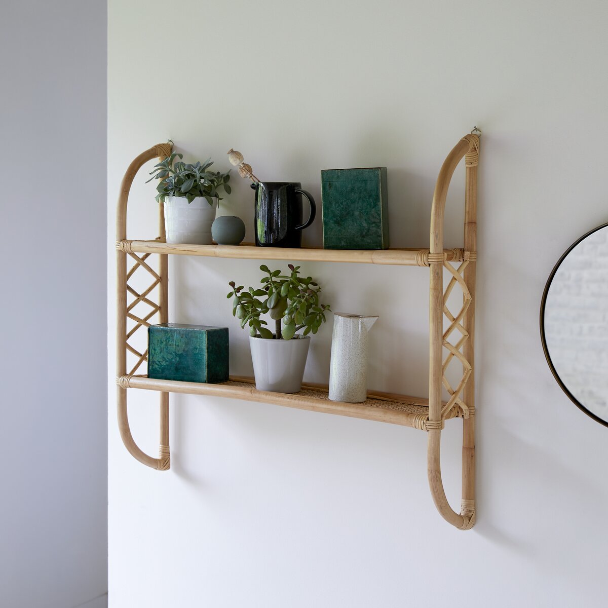 Marius - Wandregal aus Rattan Marius - Wandregal aus Rattan