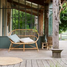 Panca in legno di acacia 115 cm - 2 posti a sedere per il giardino -  Tikamoon