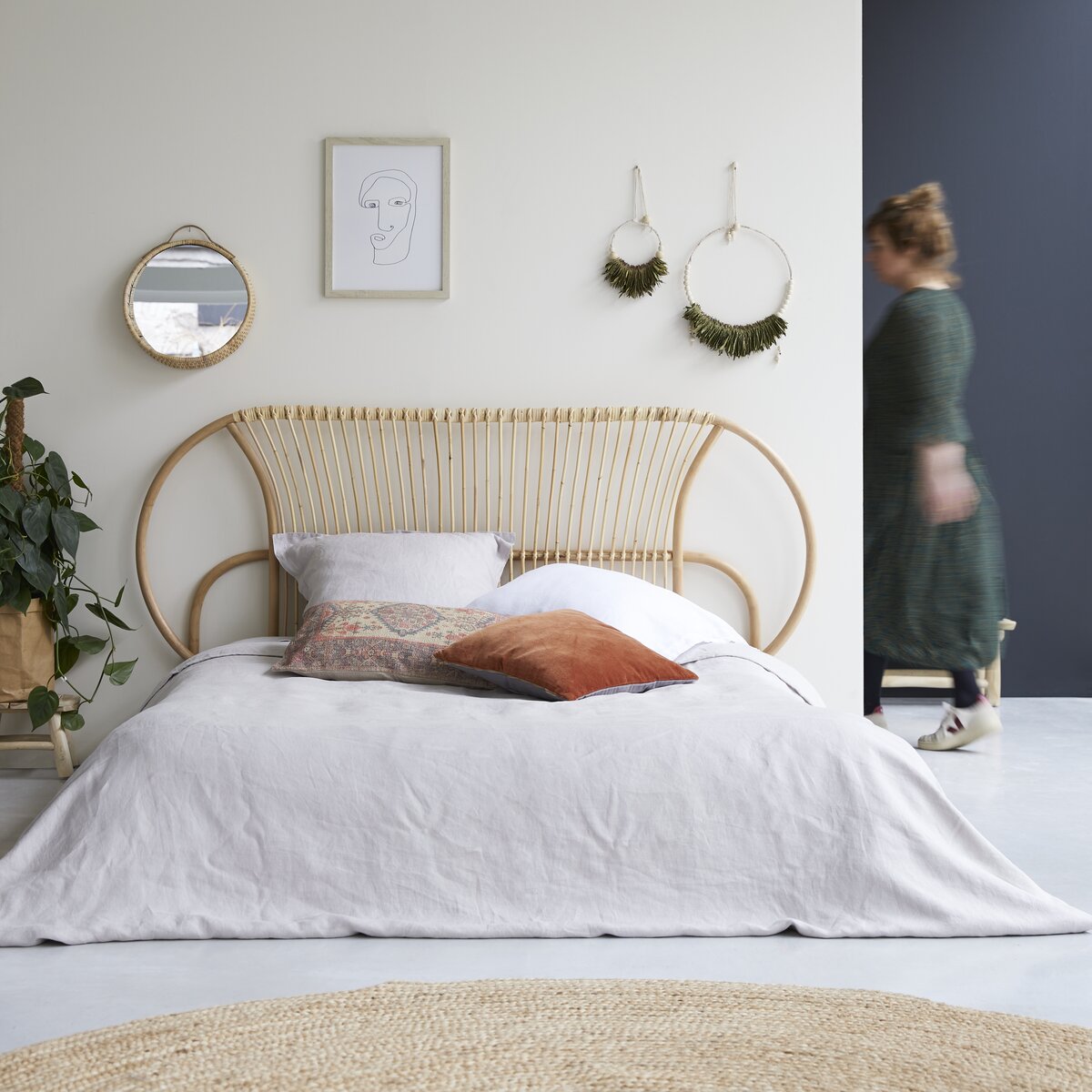 Kopfteil Bett aus Rattan 190 cm - Schlafzimmer / Betten & Kopfteile -  Tikamoon