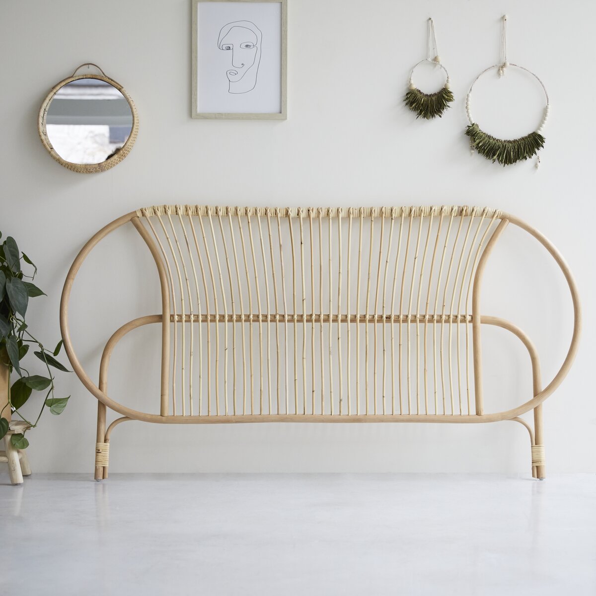 Leontie - Kopfteil Bett aus Rattan 190 cm Leontie - Kopfteil Bett aus Rattan 190 cm