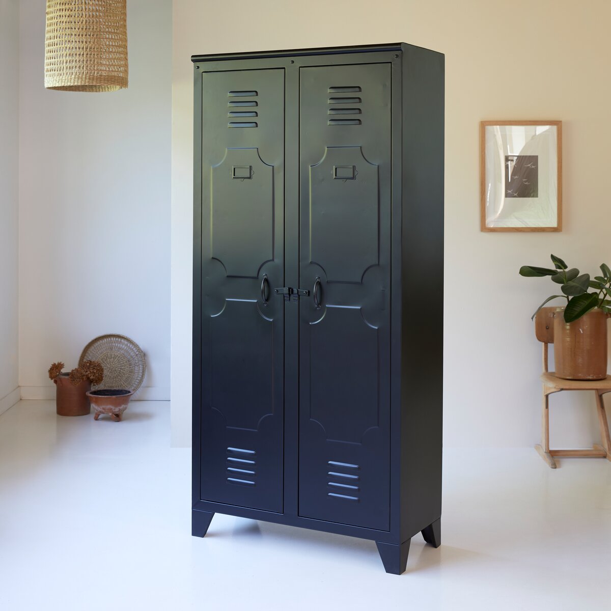 aparador de clasificación 3 puertas Armario de almacenamiento de metal Mordern industrial para salón 120 cm mueble de TV Funda de box.COM 