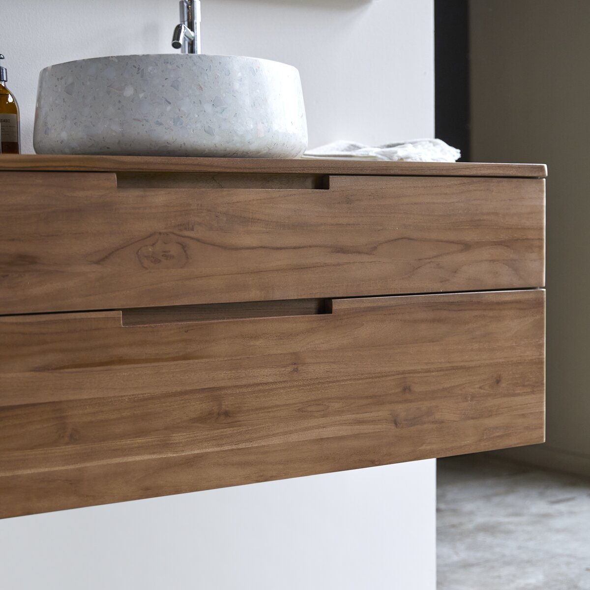 Baker - Mobile da bagno in teak massello riciclato 115 cm Baker - Mobile da bagno in teak massello riciclato 115 cm