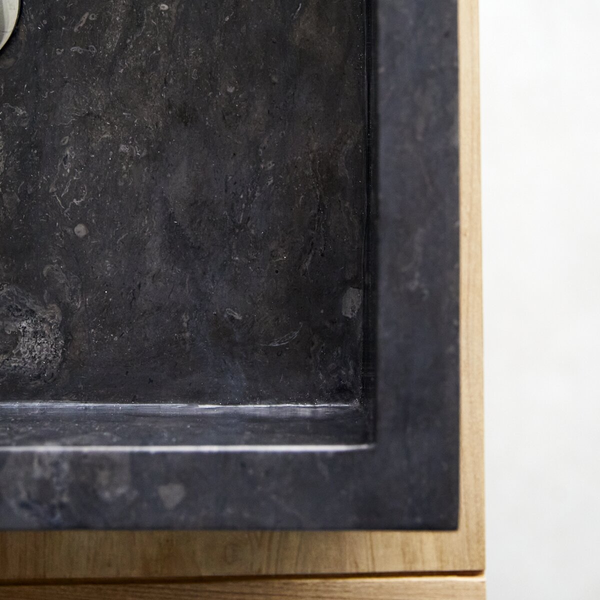 Dark grey marble washbasin 40 cm Bathroom accessories Tikamoon