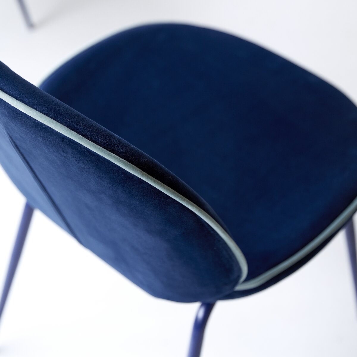 Uma - Chaise en tissu blue Uma - Chaise en tissu blue