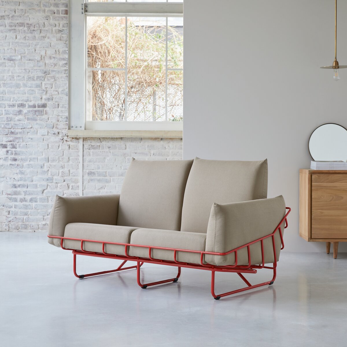 Jonas - Sofa aus Stoff Camel Jonas - Sofa aus Stoff Camel