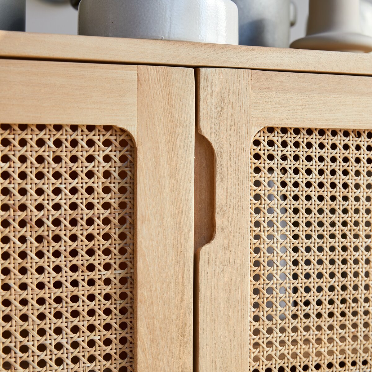 Luis - Solid elm and canework Sideboard 160 cm Luis - Solid elm and canework Sideboard 160 cm