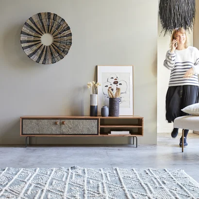 Temis - Mueble de TV en acacia 160 cm