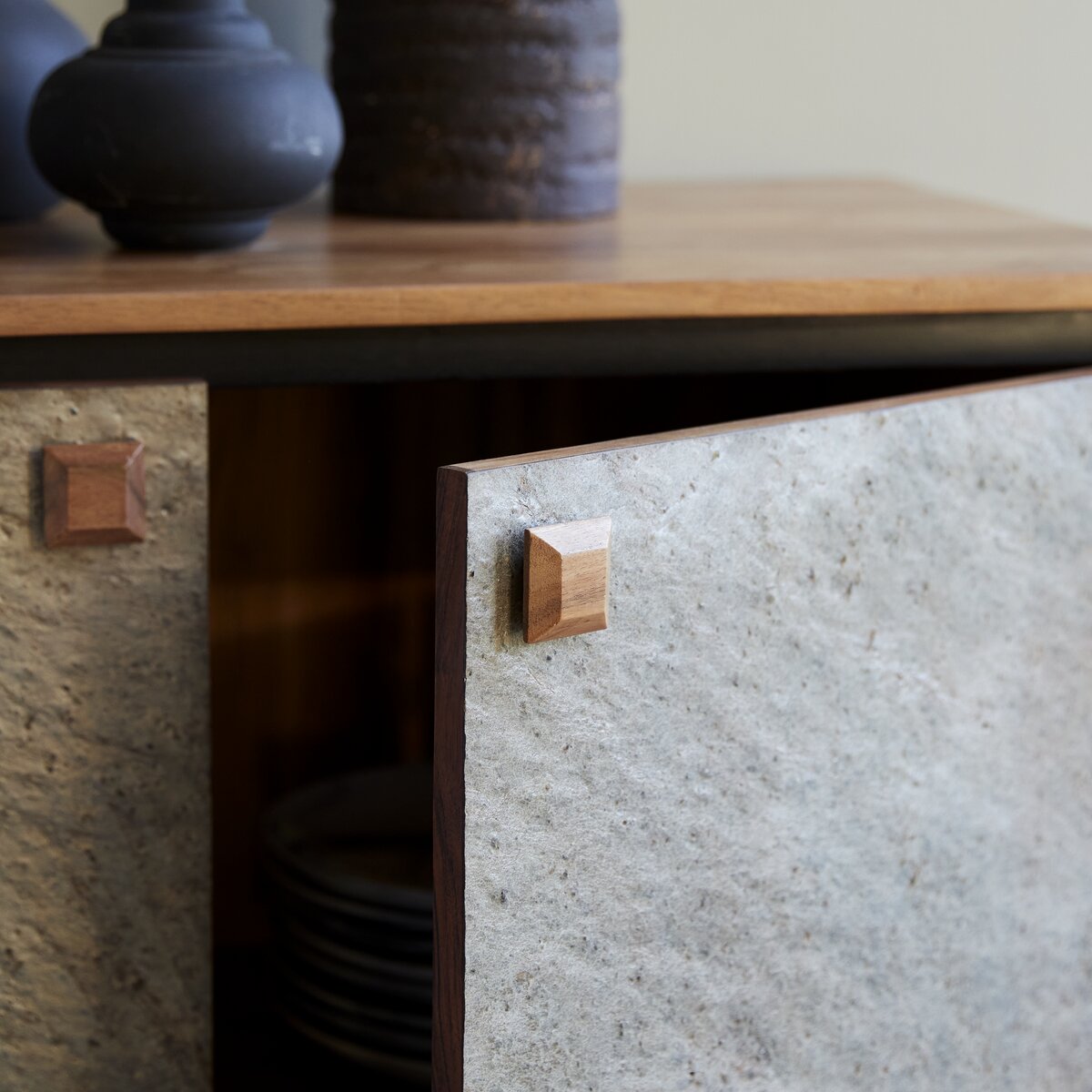 Temis - Credenza bar in acacia 90 cm Temis - Credenza bar in acacia 90 cm