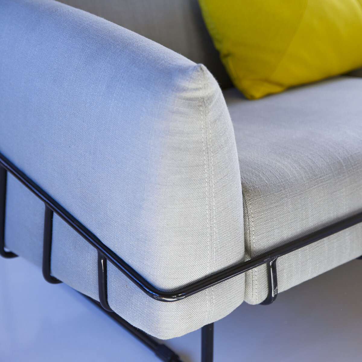 Jonas - Canapé en tissu gris Jonas - Canapé en tissu gris