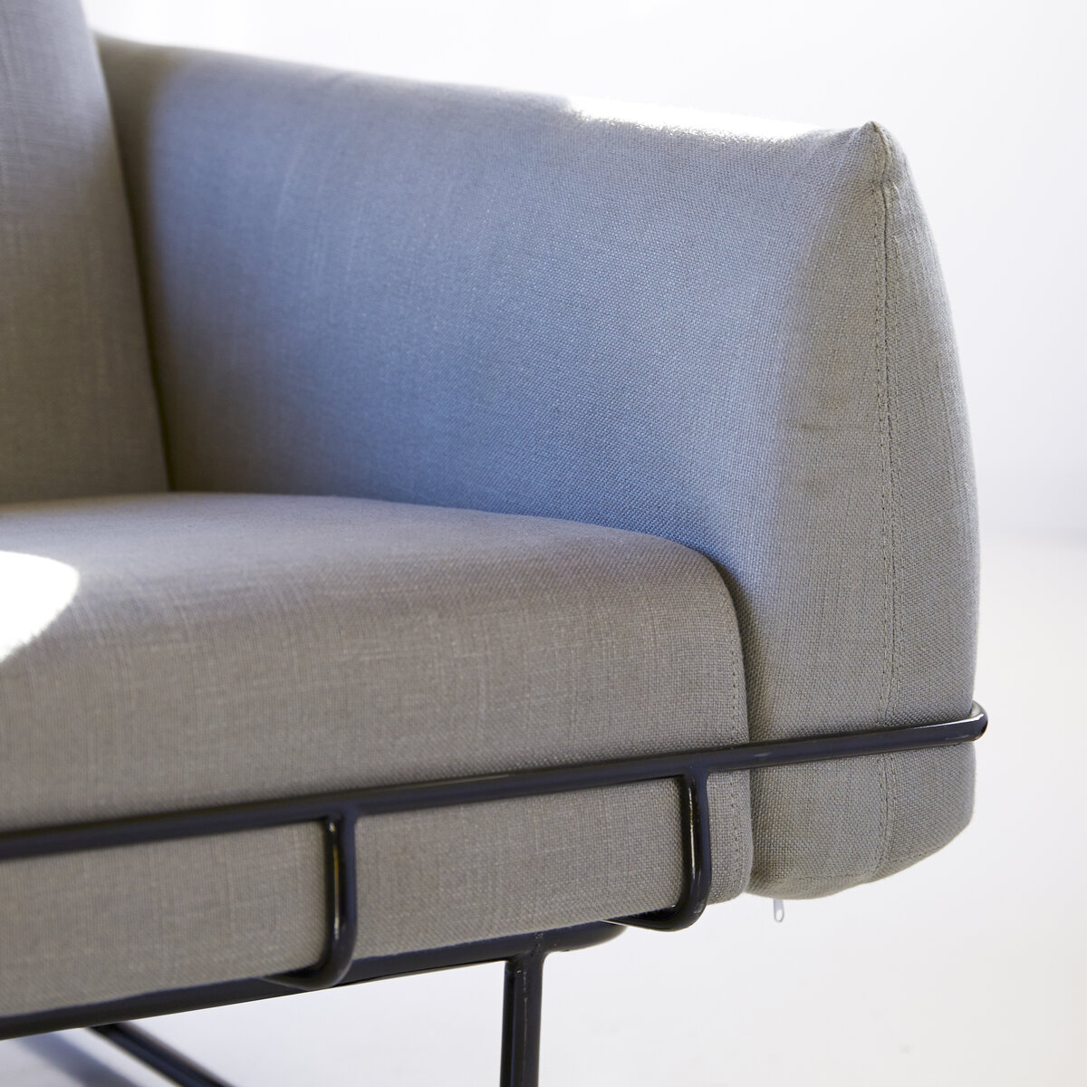 Jonas - Canapé en tissu gris Jonas - Canapé en tissu gris