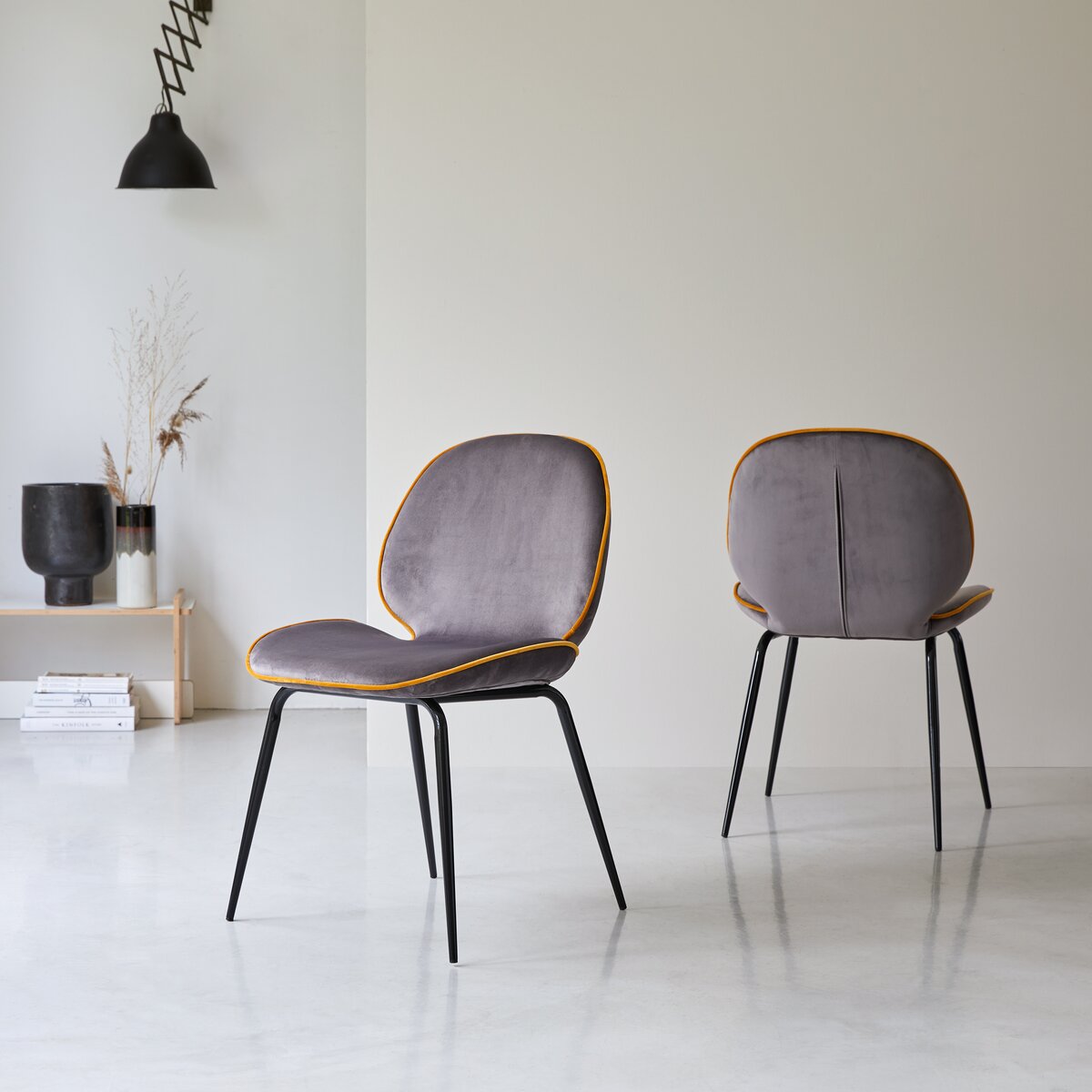 Uma - Chaise en tissu grey Uma - Chaise en tissu grey